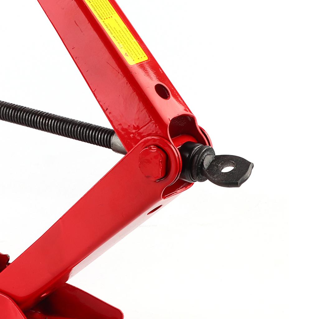 Scissor Jack Professional Car Trunk Tire Iron Handle Lifting Tool Red for Outdoors2T