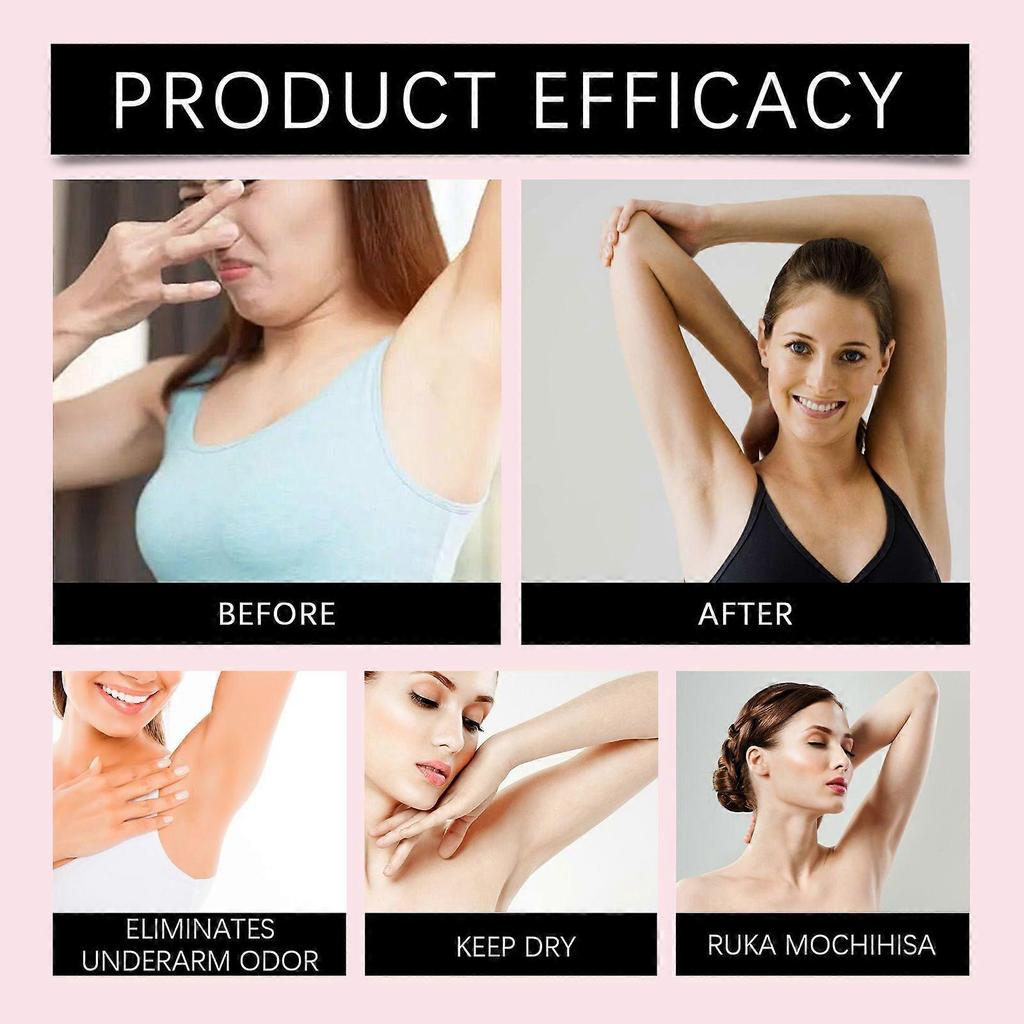 3PC Underarm antiperspirant deodorant spray for summer armpit sweat removal