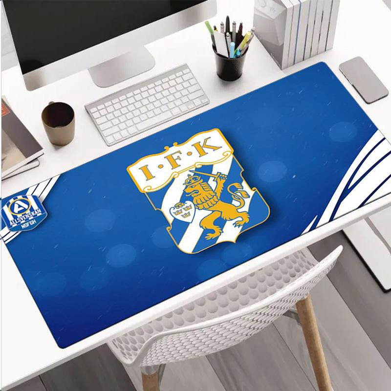 Ifk Goteborg Crest mouse pad, rubber base, esports desk mat, mouse pad for gamers and office use, gaming desk , easy to clean mat