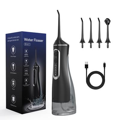 320ML Irygator Doustny Waterpick 4 Tryby Ciśnienia Wody Flosser Wodny Strumień Wodny do Zębów Wodoodporny Ładowanie przez USB Narzędzie do Czyszczenia Zębów