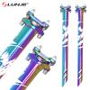 LUNJE Fahrrad-Sattelstütze Bunte MTB-Sattelstütze 27,2 31,6 mm Mountainbike-Sattel-Sitzrohr Fahrradteile 400MM