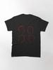 Depeche Mode Members Juxtaposed Profile Red Outline Black Background Classic T-Shirt