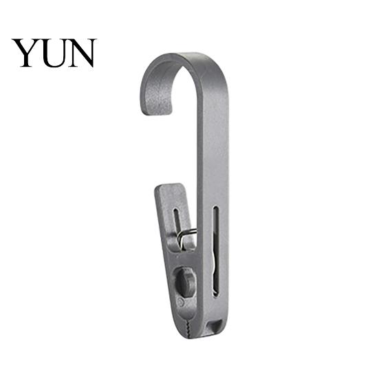 Home Organization Accessories Laundry Hook with Clip, Non-Drilling ABS Closet Organizer, Multi Purpose Plastic Clamps Durable Anti-slip Clothes