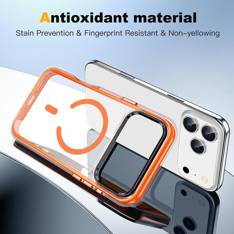 Hot Selling for IPhone17Promax Protective Cover 16 Vacuum Air Bag Anti-Yellow 15 Magnetic All-Inclusive Mobile Phone Case