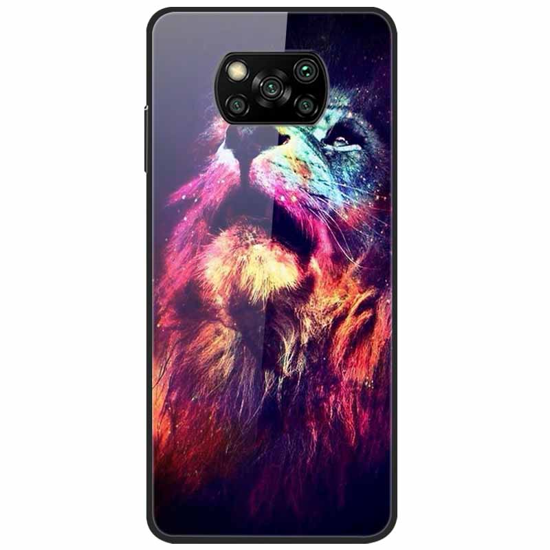 Etui na Poco X3 Pro Modne Urocze Szkło Hartowane Luksusowe Pokrowce Coque dla Xiaomi Poco X3 NFC Etui PocoX3 X 3 Zderzak Ochronny