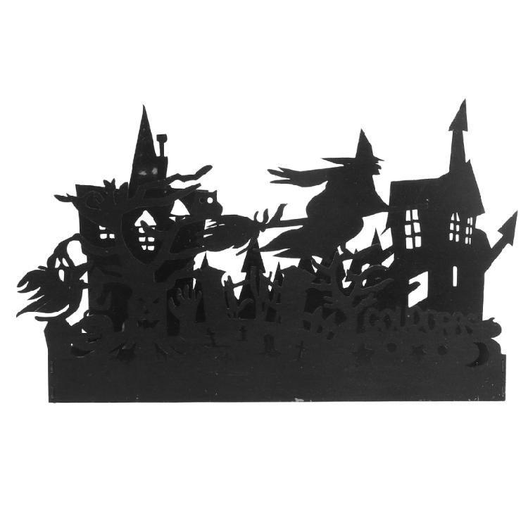 

Novelty Witch Silhouette Candle Holder Halloween Candle Holder for Party Decor 1