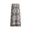 Viscose Blended Lapel Long Sleeves Loose Shirt 1283653 High Waist Drawstring Loose Pants 1283662