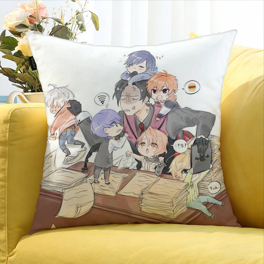 CUTE Game O-Obey Me World Various Sizes Square Pillow Case For Car Home Bedchamber Decor
