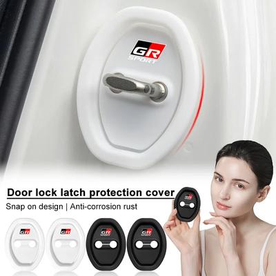 Auto Ukse Soone Padi Silikoongeel Kokkupõrkevastane Kaitsekate GR Sport Gazoo Racing Yaris Corolla Hilux Supra jaoks
