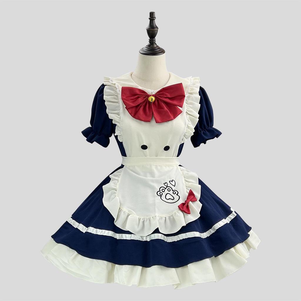 New Cross-Border Cute Maid Cosplay Lolita Halloween Costume for Women