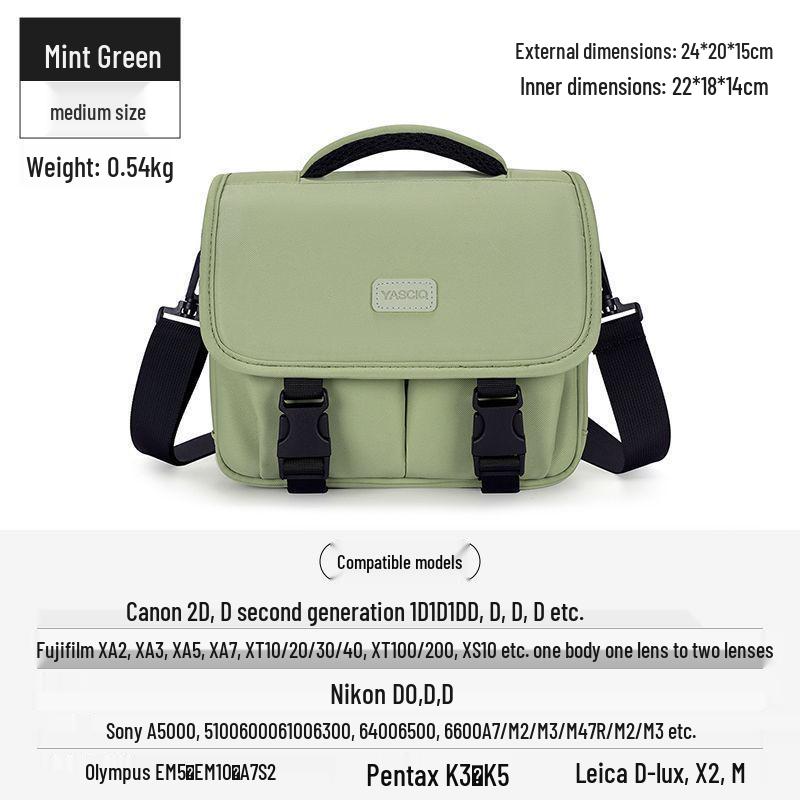 DSLR & Mirrorless Crossbody Camera Bag for Canon, Sony, Fujifilm, Polaroid