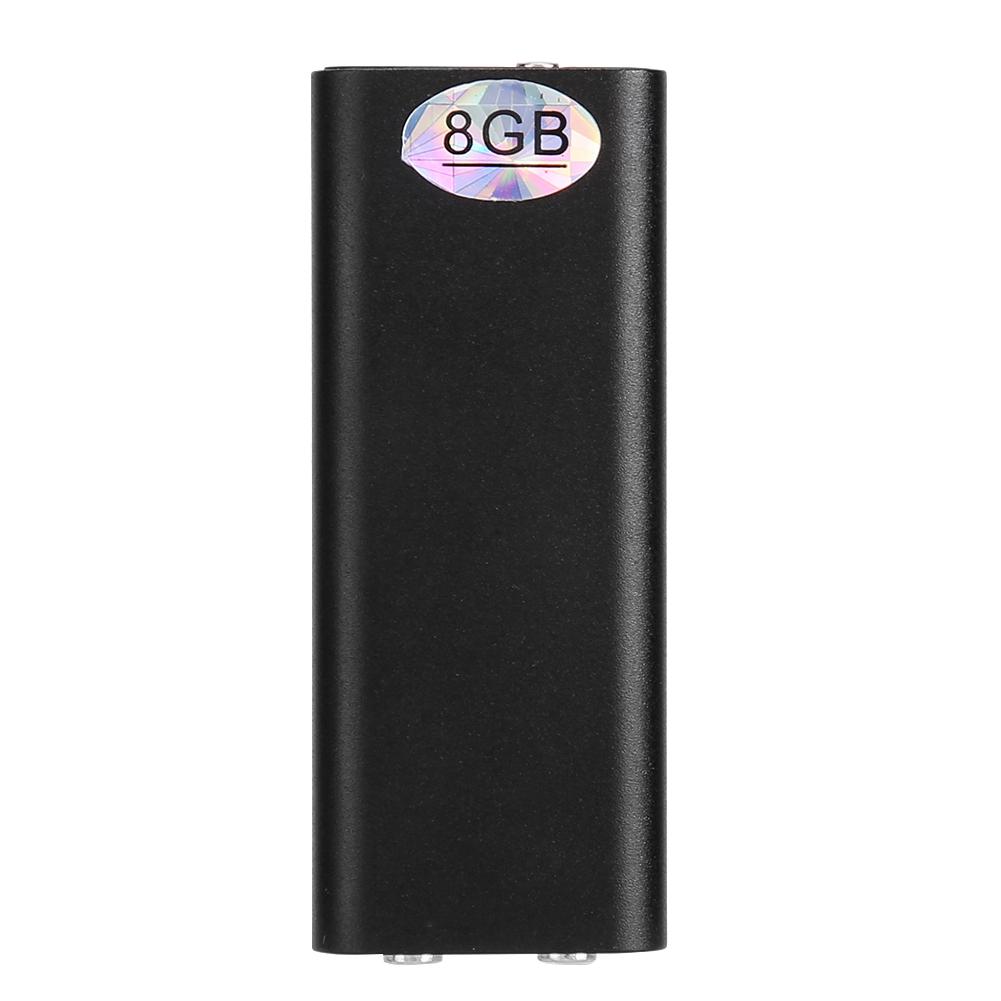 Tragbarer Geräuschunterdrückungs-HD-Digital-Mini-Sound-Sprachrekorder 8G MP3-Player