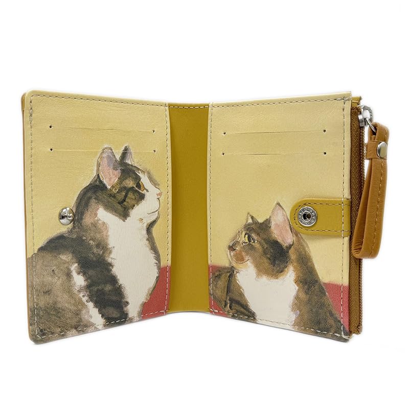 Manhattaner's Feigen-Portemonnaie 75-1811 Damen-Bifold-Geldbörse, Kamel