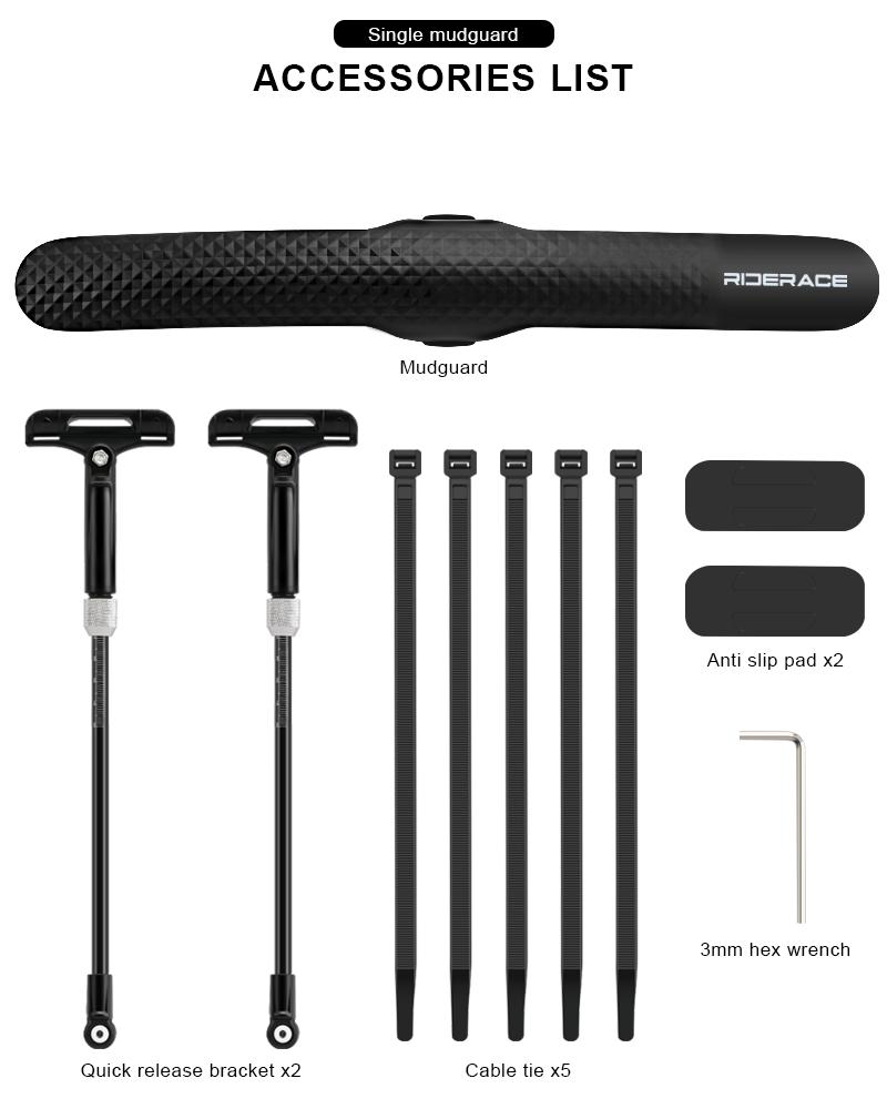 Adjustable Bicycle Fender Quick Release Lightweight Aluminum Alloy Support Mountain Road Bike Fenders Durable Easy To Install