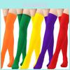 Meias Vermelhas Aconchegantes Acima do Joelho Para Mulheres Elegantes Confortáveis Acessórios de Moda de Inverno Perfeitos Para o Natal Halloween