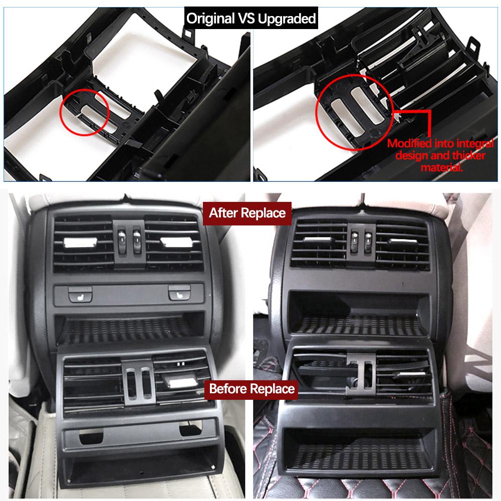 Upgraded Rear Fresh Air Conditioing AC Vent Grille Panel Cover For BMW 5 Series F10 F11 F18 64229172167 64229158312