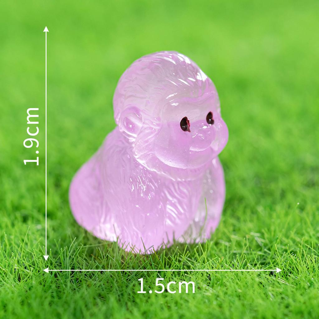 Resin Noctilucent Animal Gorilla Figurine With Multicolor For Decoration Home