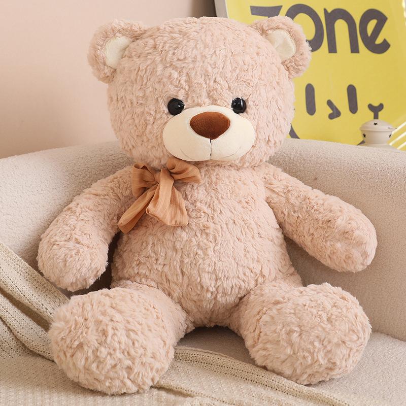Soft Bear Plush Toys White Pink Brown Bear Super Charming Huggable Pillow Stuffed Cartoon Animal Cushion Children Birthday Gift
