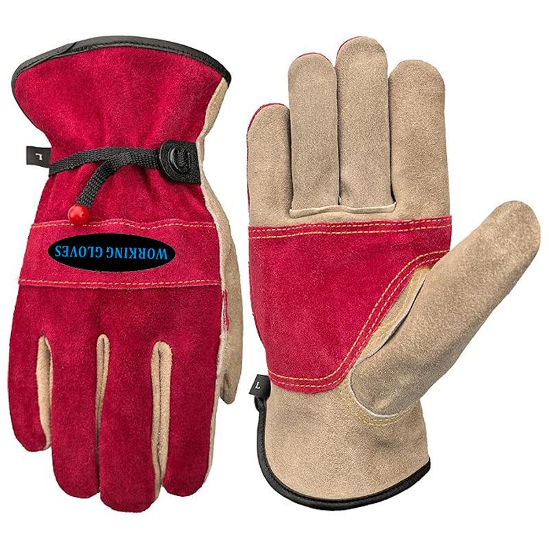 Durable, puncture-resistant gardening and welding gloves for high-temperature protection. Medium