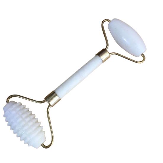 Double Head Faux Jade Roller Neck Facial Beauty Massage Slimming Tool for Body