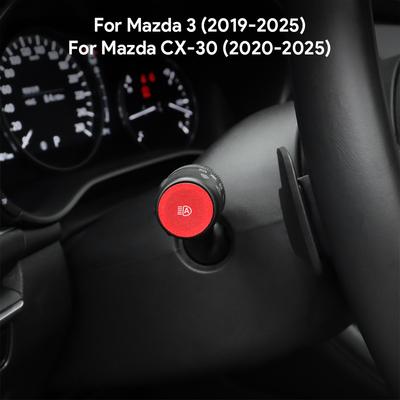 2PCS Top Suede Trim LHD RHD Sticker For Mazda 3 BP Axela CX30 CX-30 2019 2020 2025 2025 2025 2025 2025 Car Wiper Shift Lever