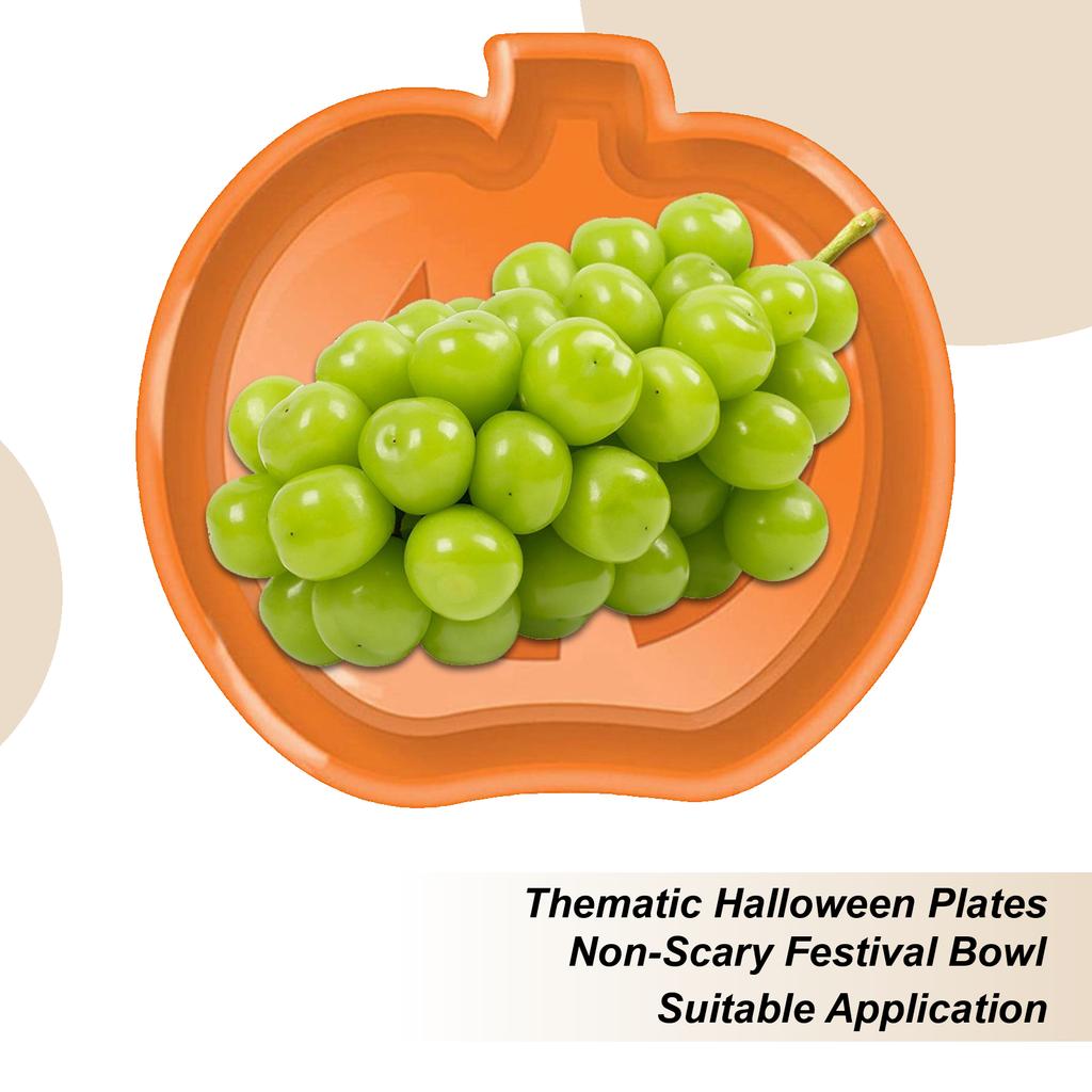 Halloween Candy Bowl Holder Dessert Candy Snack Plates Festive Platter Decorative Plate For Home Desk Holiday Table Party Food