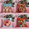 K-pop R-Red Velvet Pillow Case Short Plush Double-Sided Printing Home Machine Washable In Warm Winter Cushion Cover