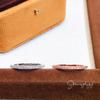 18K Rose Gold Plated Ring with Micro-Paved Zirconia, Single Row Diamond Design for Women.