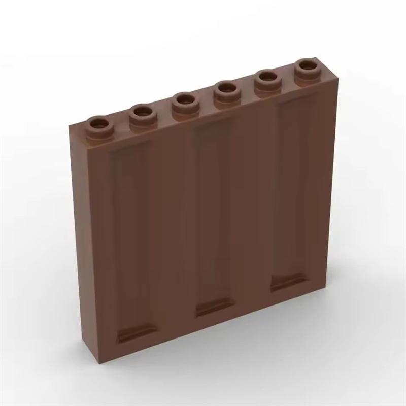 

10pcs Compatible 23405 MOC Wall Bricks 1X6X5 DIY Enlighten Block DIY Assembles Particles Educational Creative Plastic Toys 10pcs коричневий