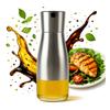 2X Dozownik Do Oliwy Octu Oleju 320 Ml Butelka Szklana Z Metalowa Zakrętką