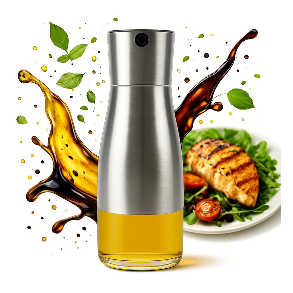 2X Dozownik Do Oliwy Octu Oleju 320 Ml Butelka Szklana Z Metalowa Zakrętką