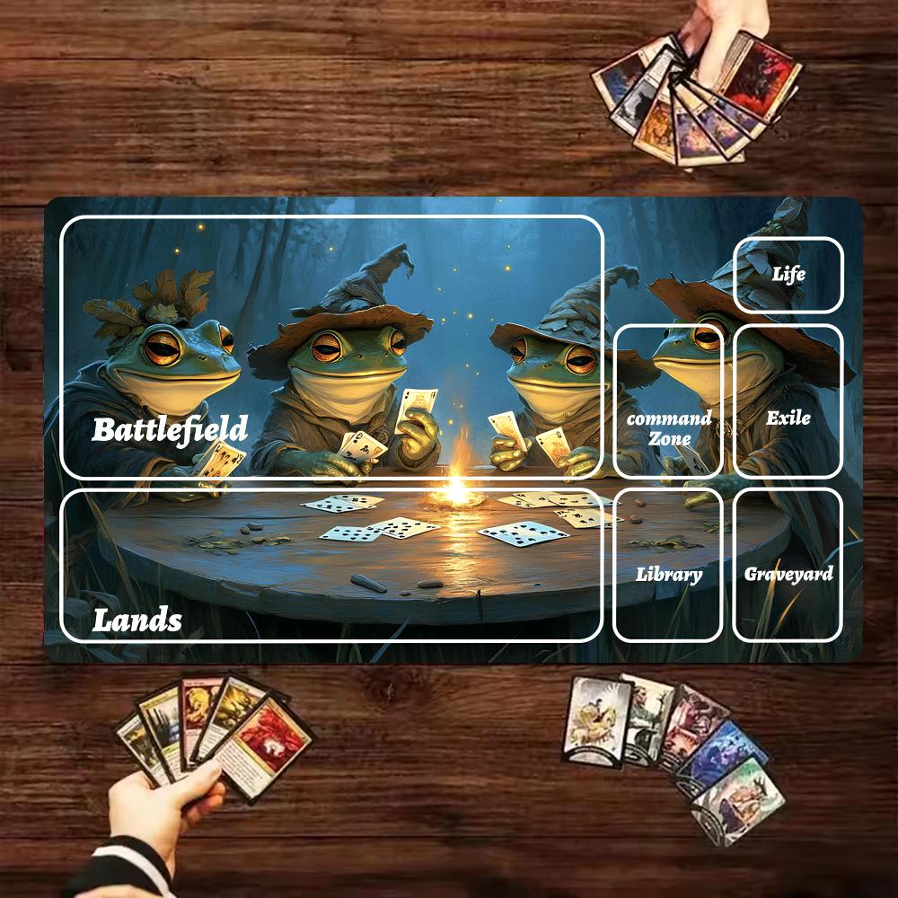 Magic MTG Playmat Gathering Gaming Mats Frog Wizard Anime Desk Mat Desk Accessories 35X60cm Mouse Pad Tapete TCG Magic Card Mat