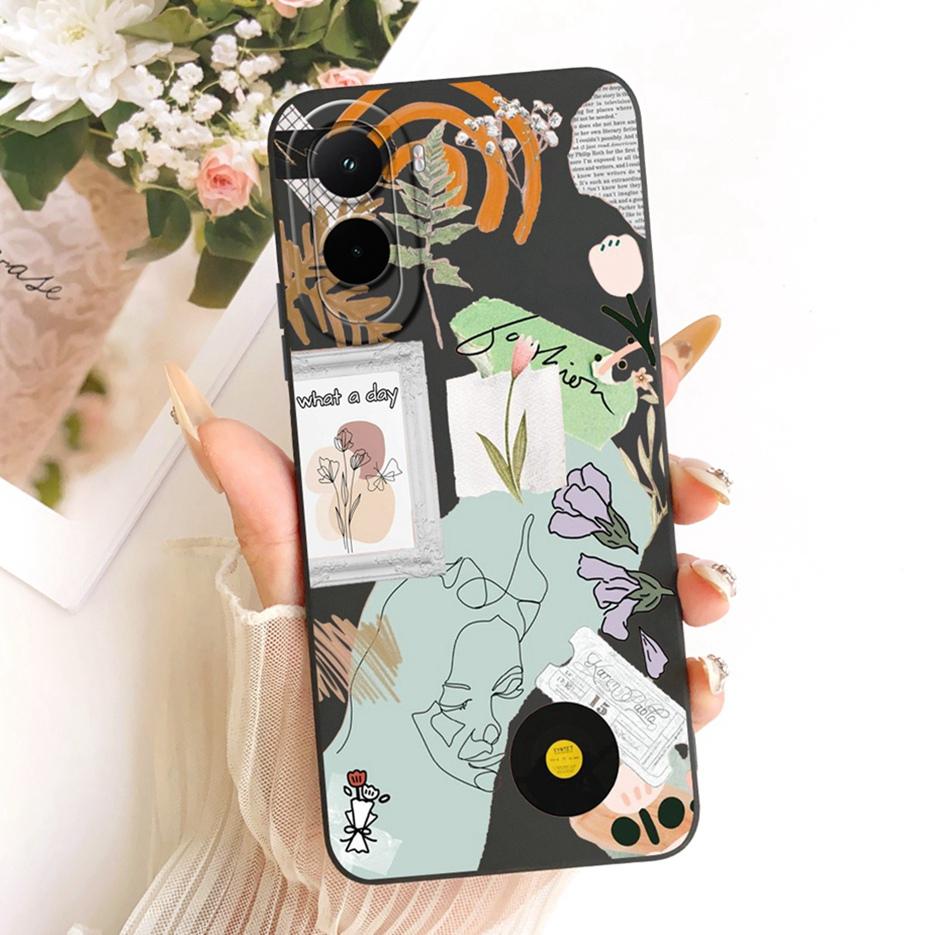 For Xiaomi Poco M7 Plus Case PocoM7 4G Pretty Girl Sunfower Painted Phone Case For Xiaomi Poco M7 Pro PocoM7 Plus 5G Soft Fundas