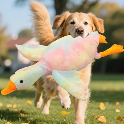 Perros Peluche Pato Juguete Amantes del Fetch Juguete Suave para Masticar Perros Pato Relleno Juguete de Tira y Afloja para Perros Pequeños Medianos Grandes Juego Interactivo Alivio del Aburrimiento