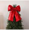 Extra Large Burgundy Velvet Christmas Bow for Tree & Window Decoration