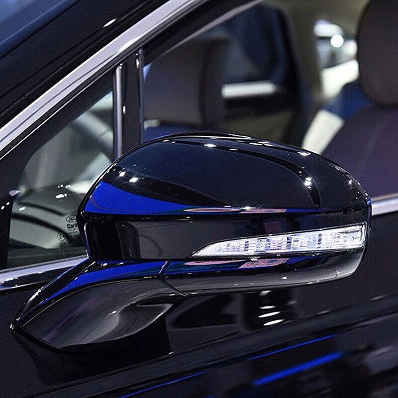 For US Ford Fusion 2013 2014 2015 2016 2017 2018 2019 2020 2025 Car Side Rearview Mirror Cover Glossy Black Clip-on Exterior