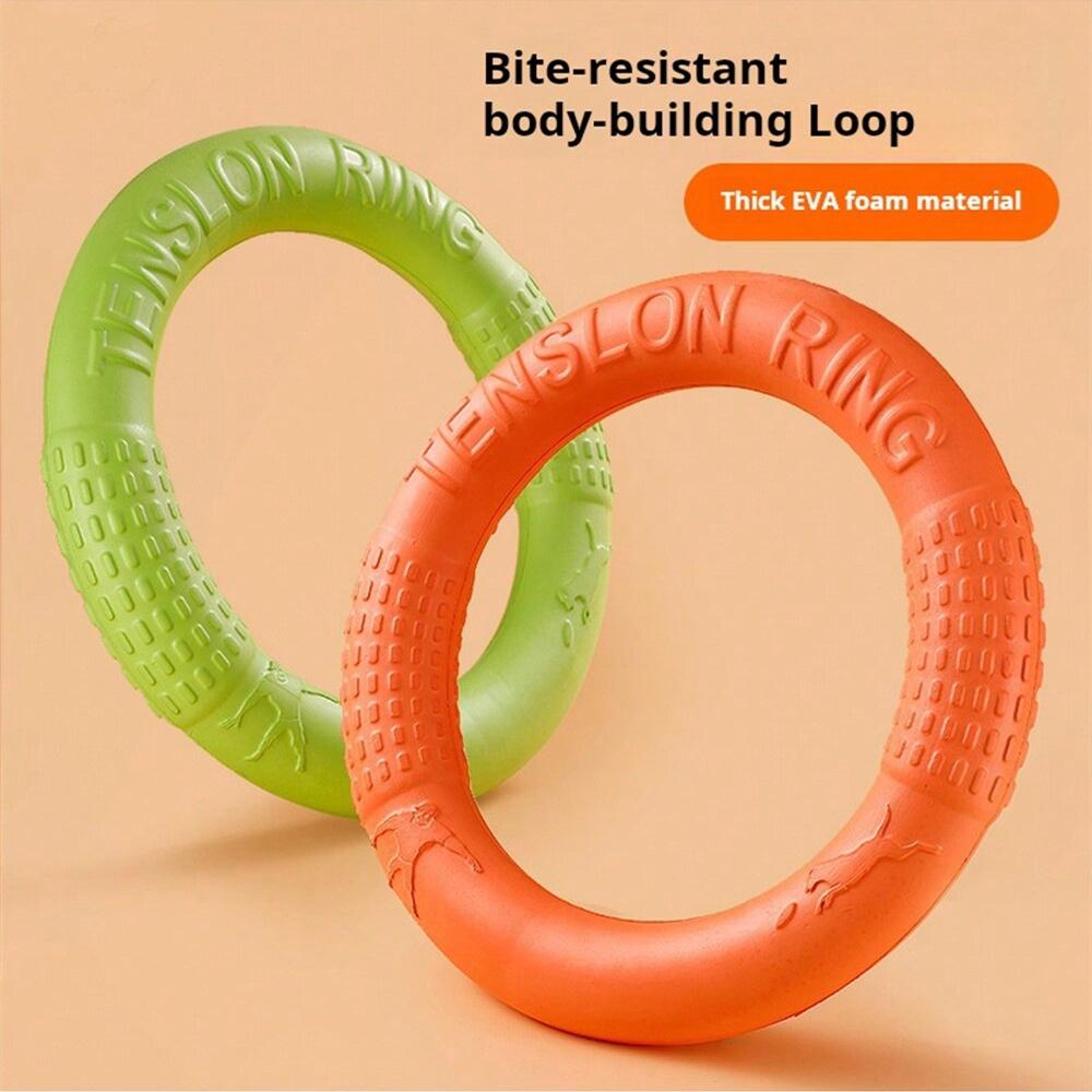 

Non-Toxic Durable Dog Ring Flying Disc Soft Chew-Resistant Fun Fetch & Catch Water Floating Toy Eva Material Outdoors Dog Toys Pet Toy