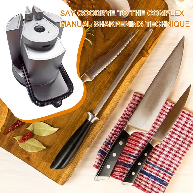 Электрическая точилка для ножей - Двусторонняя быстрая точилка для ножей Кухонная точилка Быстрая заточка Инструмент для заточки ножей Для ремонта france