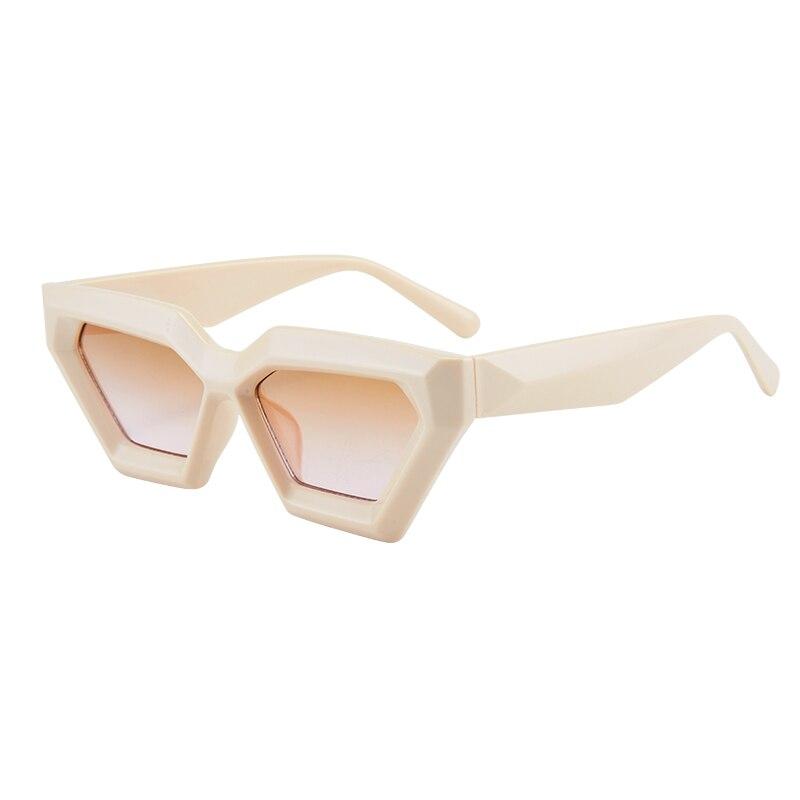 INS Vintage Cat Eye Sunglasses Women Square Small Frame Sun Glasses Female Brand Designer Retro Shades Fashion Oculos De Sol