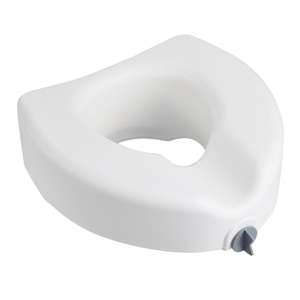 Raised Toilet Seat, 158.8 kg Capacity, 127 mm Lift Height, Commode Elevated Toilet Seat Riser with Enlarged Opening for Seniors, Elderly, Handicap,