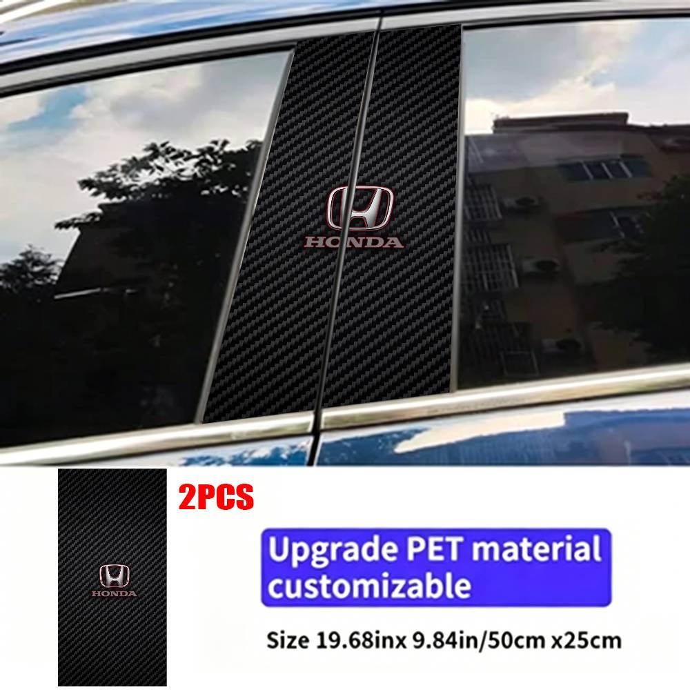vdbn2 FOR HONDA Car Sticker Auto B-pillar Center Column Decor Cover Scratches Waterproof Sunscreen Vinyl Decals Accessories