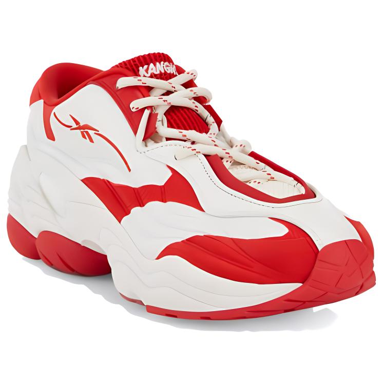 Reebok Kanghyuk X  Dmx Run 6 Casual Polyester Low-Top Running Shoes Unisex Sneaker Red White 20975278