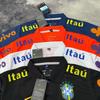 Versione alta nuova nazionale brasiliana commercio estero Neymar stesso retro manica corta da riscaldamento maglia polo da calcio uomo e donna