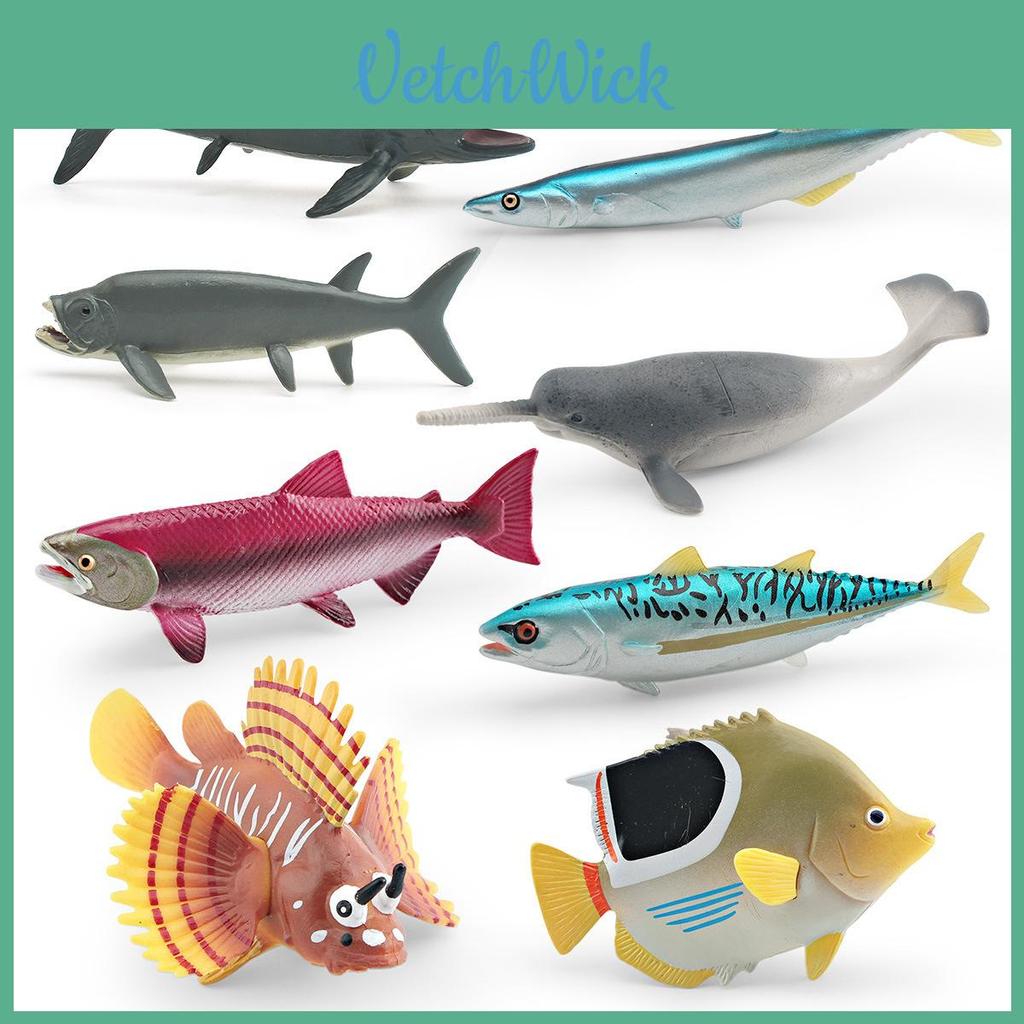 Marine Animal Model Set With Pvc Material Realistic Fish Decor For Aquarium Enthusiasts
