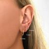 Basic Twist S925 Sterling Silver Hipster Twist Rope Circle Earrings Earrings Earrings Ear Buckle Versatile 18K Gold Jewelry