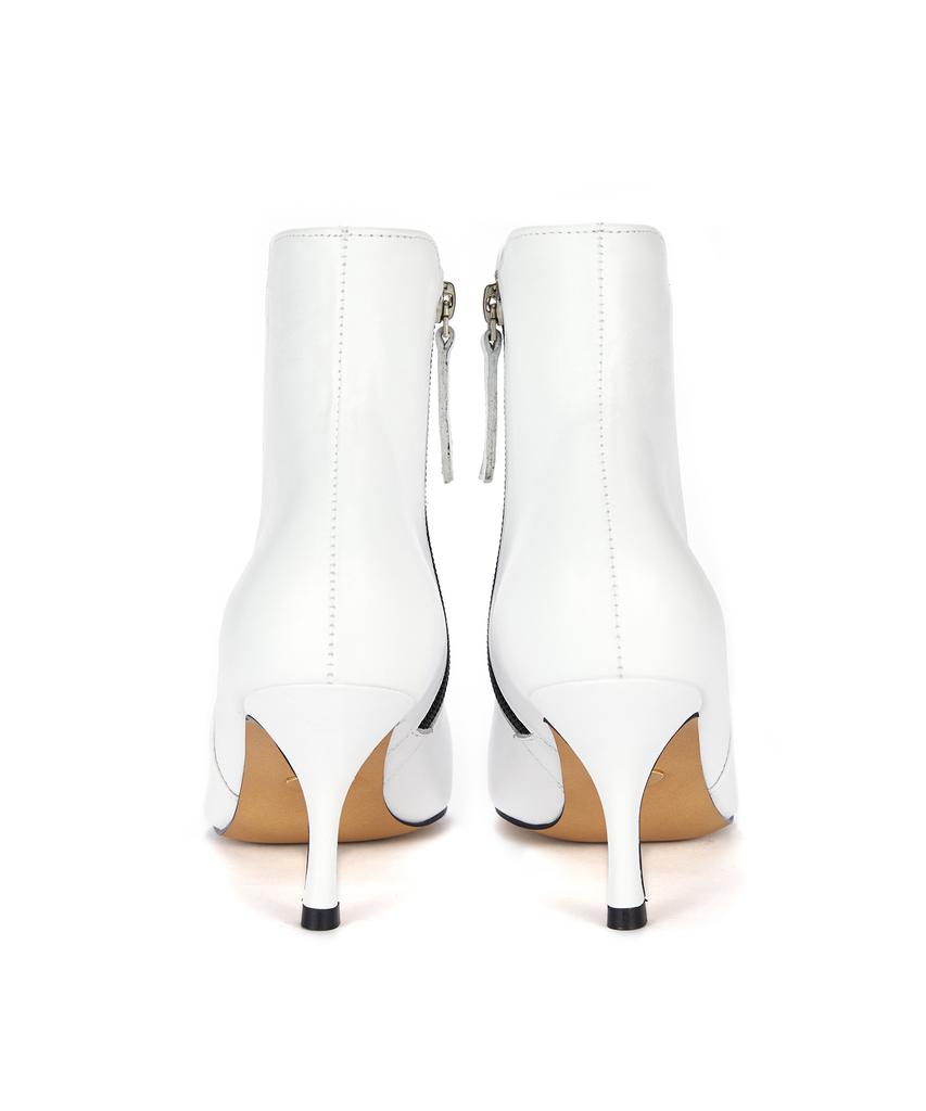 Briana Line Ankle Boots [White]