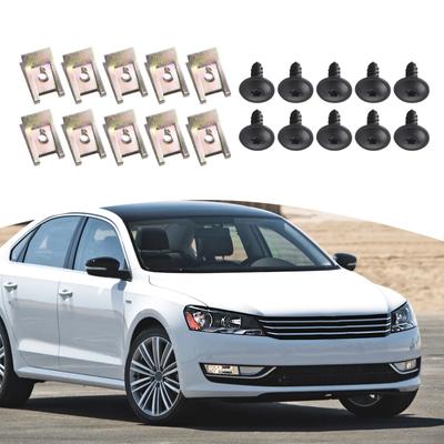 20 stk Skruer og klips for Golf for Passat Metall Ny
