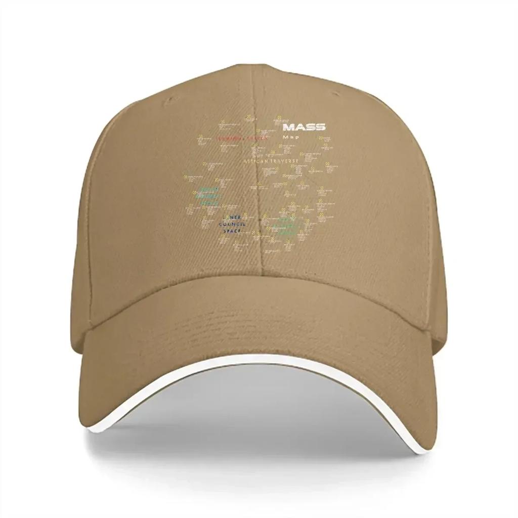 Einfarbige Dad Hats Karte Herrenhut Sonnenschirm Baseballkappen Mass Effect Spiel Schirmmütze