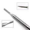 Dental Scalpel Handle Blade Handle Straight Applicable Dental Stainless Steel Handle Knife Blade Dental Instruments No.3
