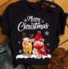 Buon Natale S-234XL Maglietta in Cotone Nera Unisex